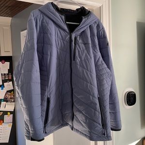 Like new Eddie Bauer reversible micro puff jacket